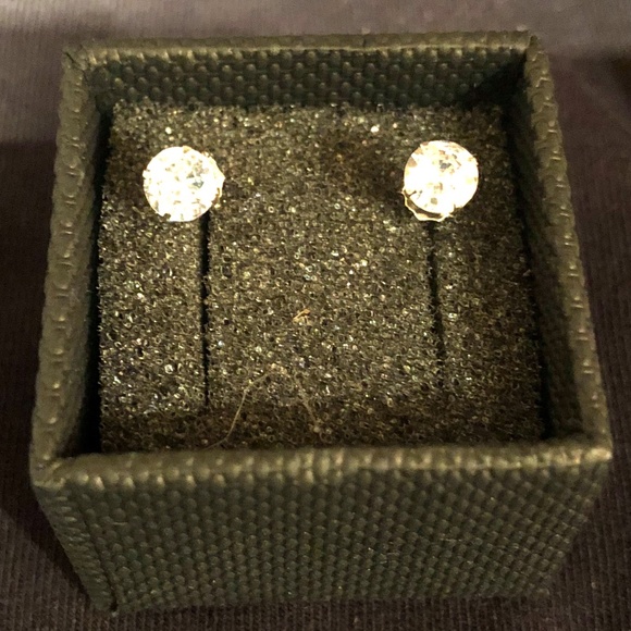 CZ and silver studs. NWOT - Picture 1 of 4